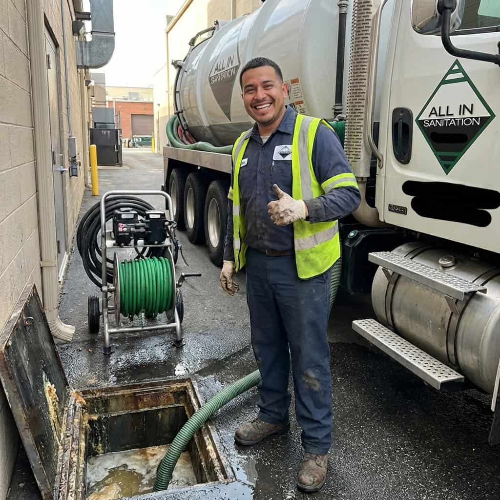 ALL in Sanitation Services Septic, Grease and Drain near you