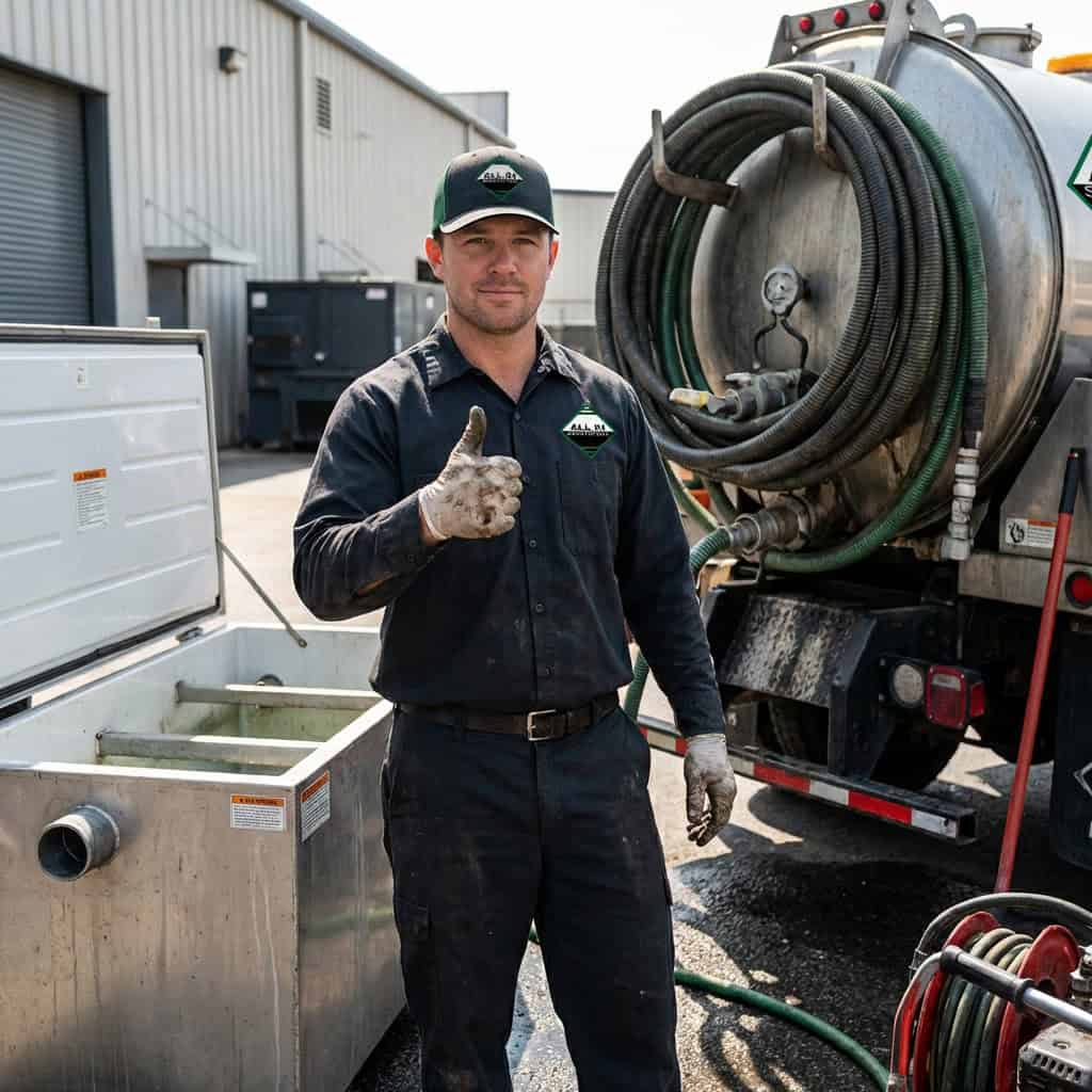 Grease trap commercial kitchen pumping cleaning services