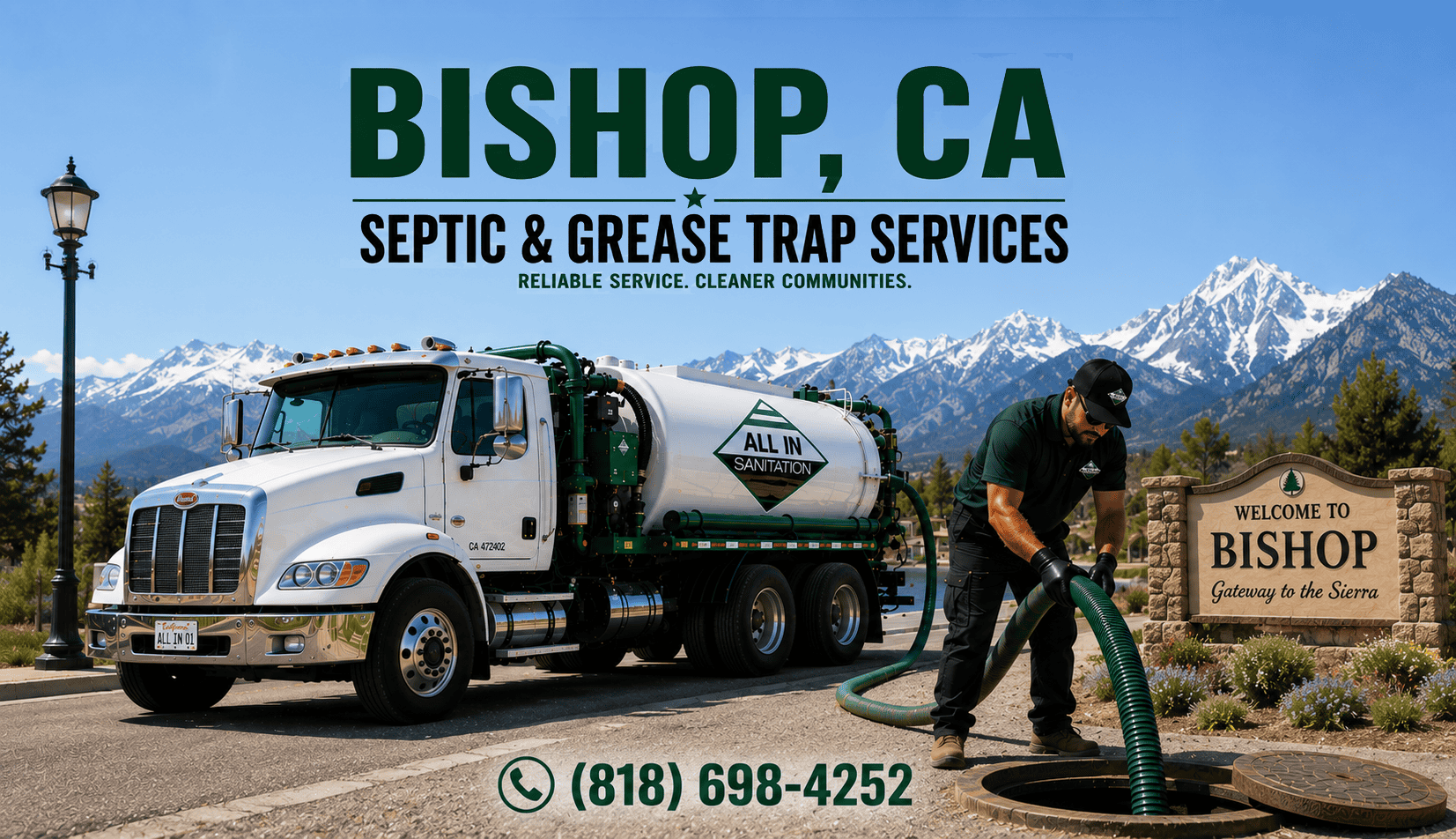 Septic Tank Pumping Bishop, CA