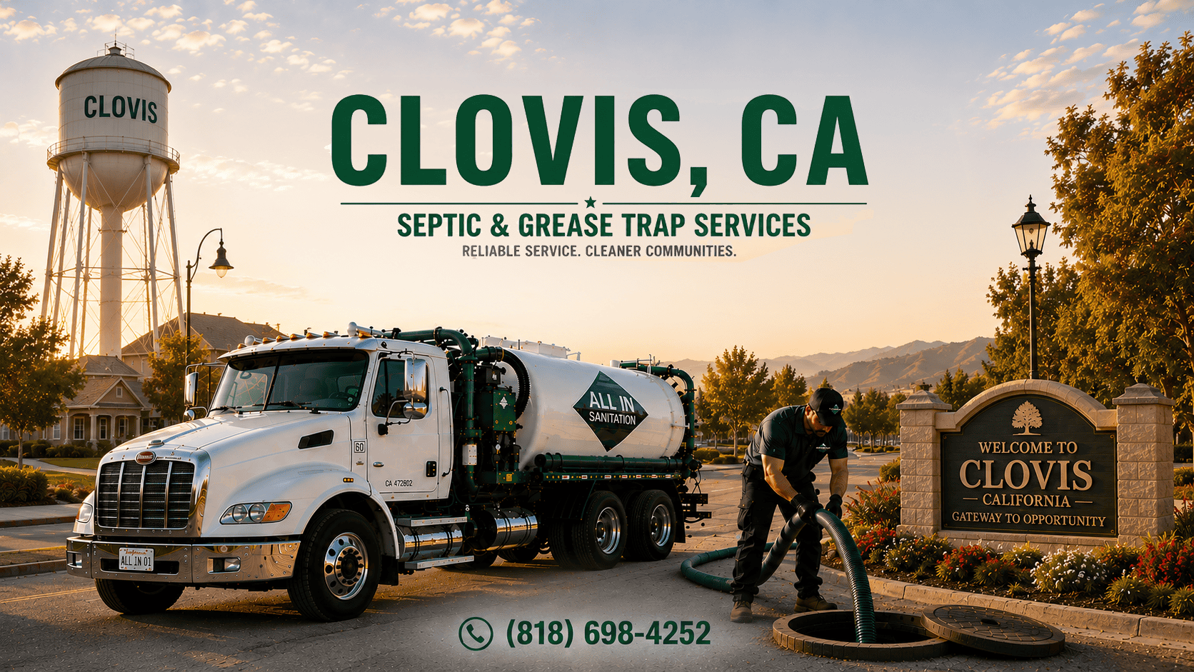 Clovis CA septic & grease trap services
