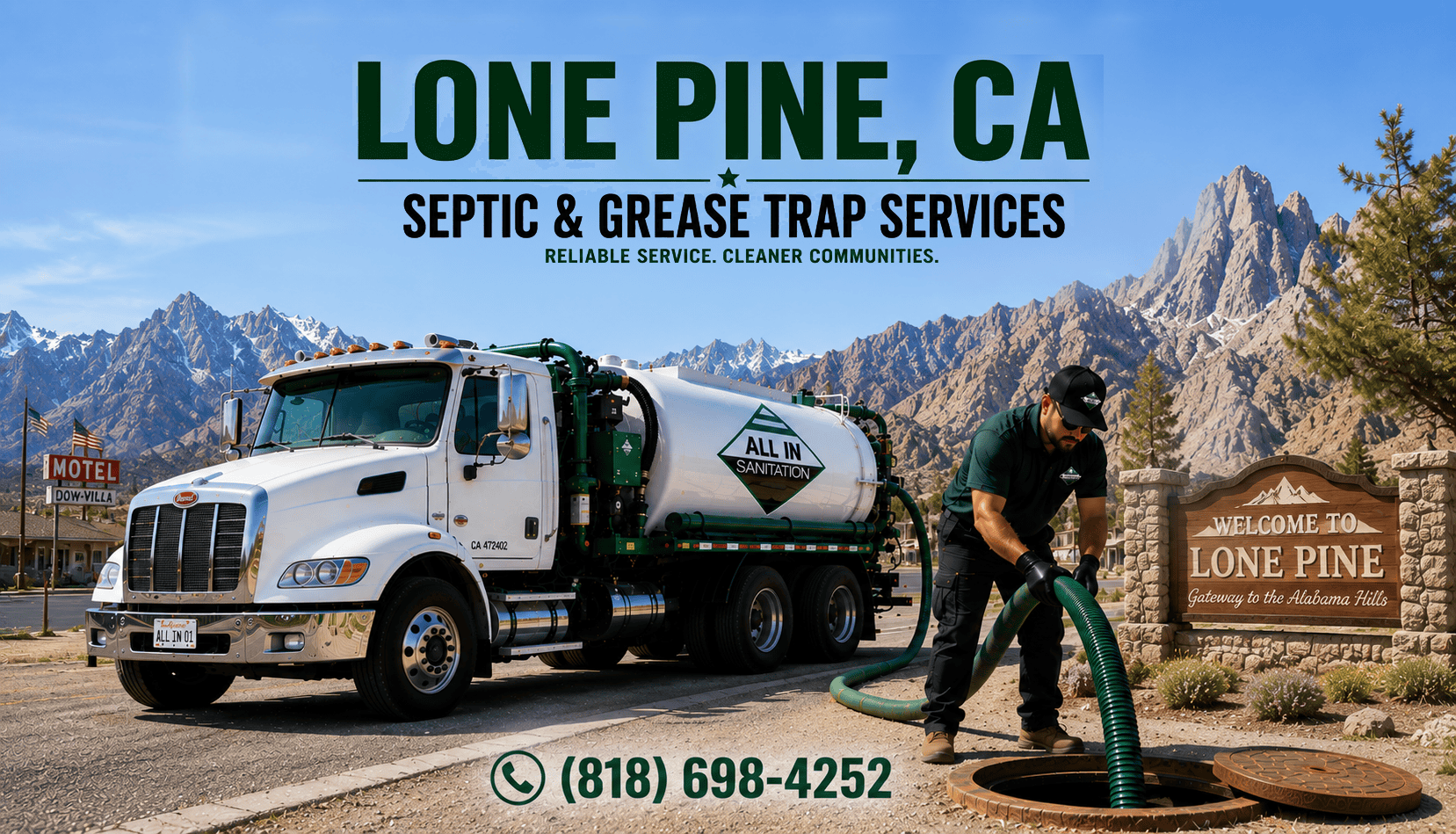 Lone Pine, Septic Pumping & Grease Trap Services