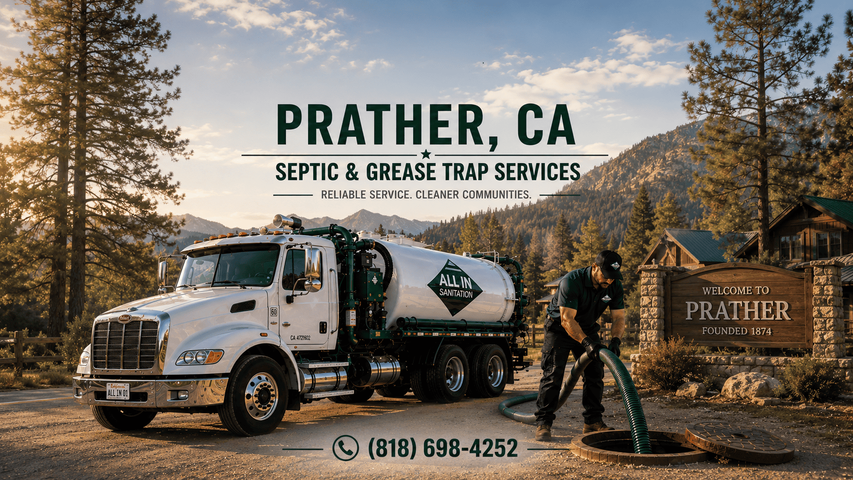 Prather CA Septic & Grease Cleaning Service