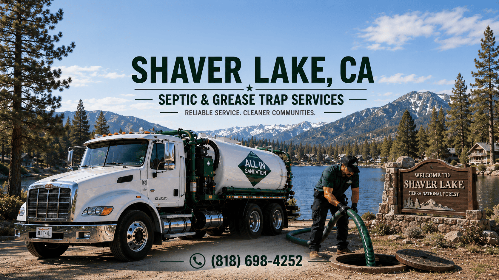 Shaver lake Septic & Grease Cleaning Service