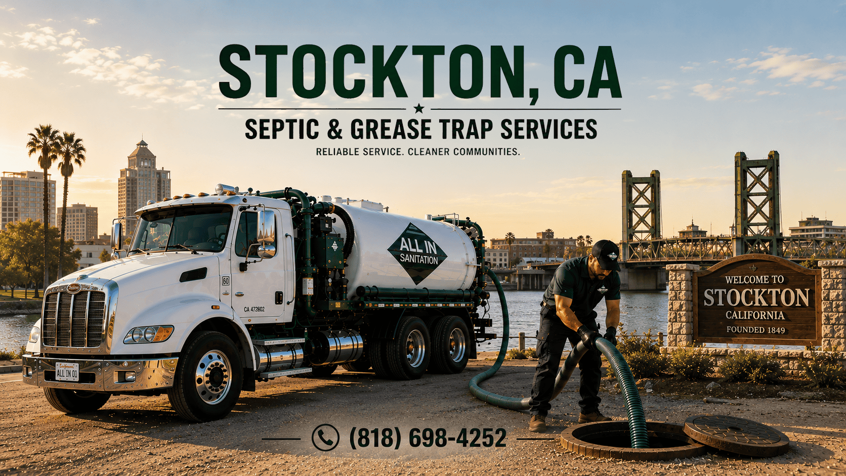 Stockton CA Septic & Grease Cleaning Service