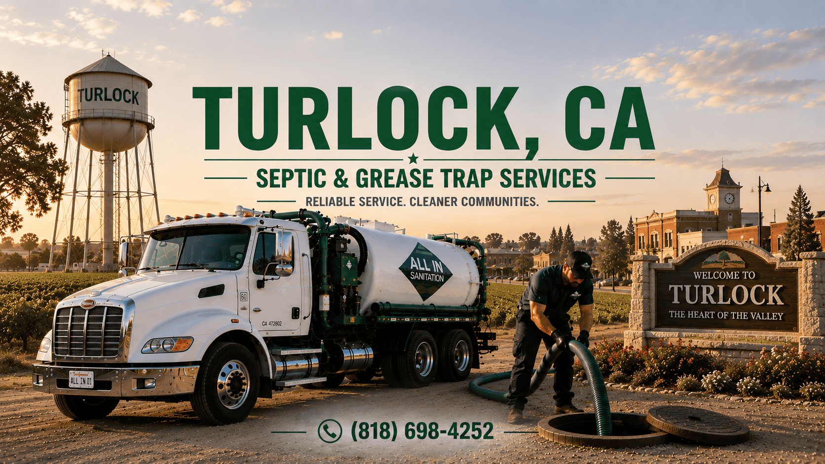 Turlock CA,Septic & Grease Cleaning Service