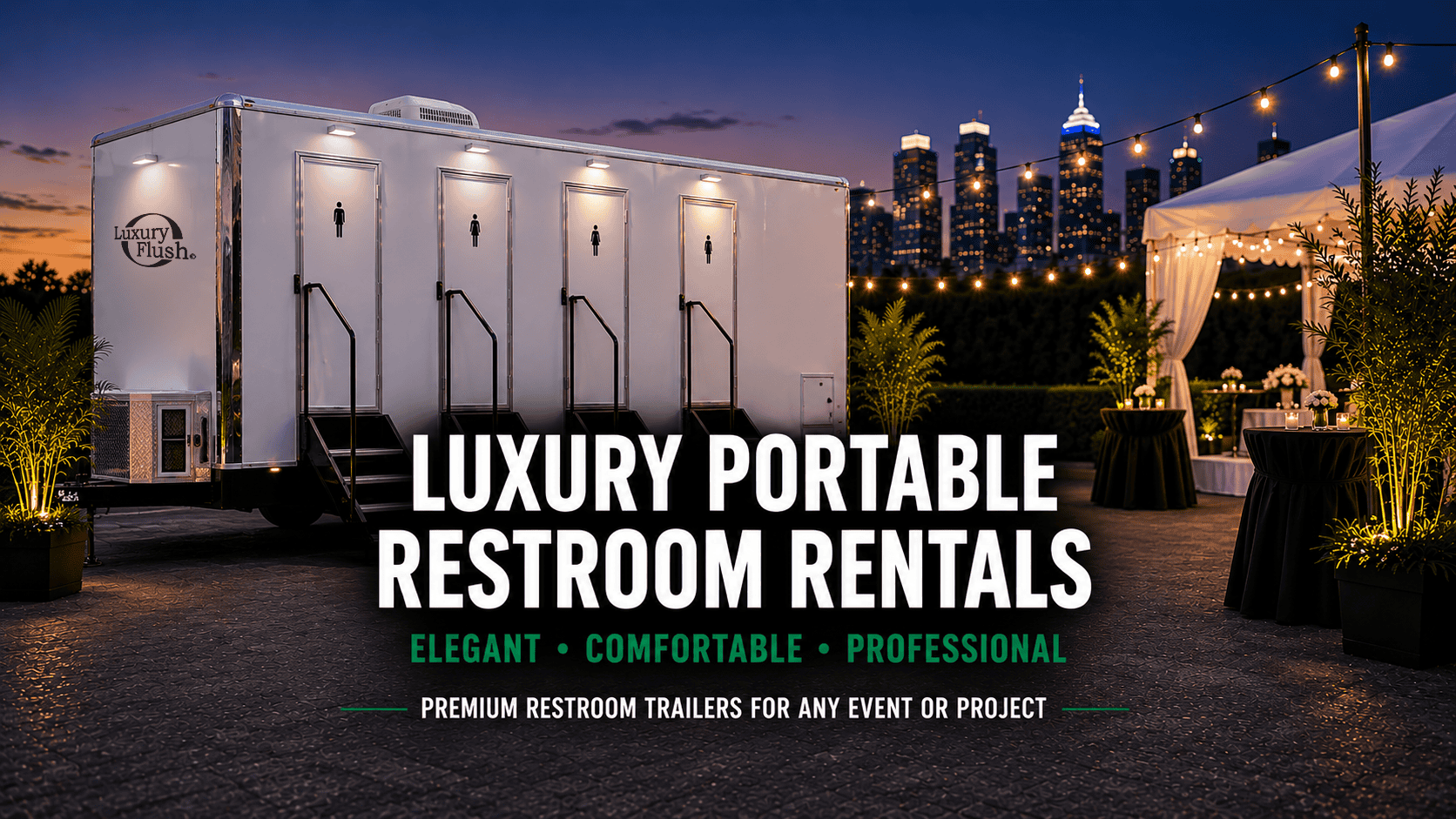 Luxury restroom rentals